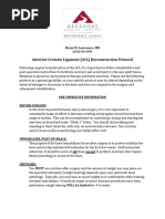 Acl Post Op Protocol