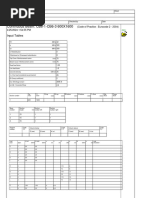 Continuous Beam: CB6-1-CB6-3 600X1600: Input Tables