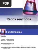 Yr10 Redox Reactions Slides