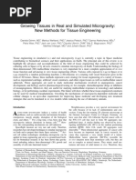 Review-Growing Tissues in Real and Simulated Microgravity