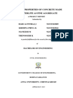 Study On Properties of Concrete Made With Perlite As Fine Aggregate