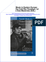 (Download PDF) Popular Music in Eastern Europe Breaking The Cold War Paradigm 1St Edition Ewa Mazierska Eds Online Ebook All Chapter PDF