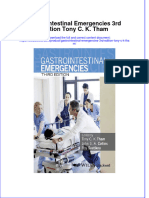 (Download PDF) Gastrointestinal Emergencies 3Rd Edition Tony C K Tham Online Ebook All Chapter PDF