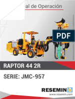 Manual de Operación Raptor 44-2r Jmc-957