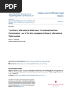 Flow of International Water LawThe International Law Commis