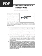 Ejercicio de Formato de Textos - Informatica I