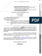 Autos Nº. 0003647-37.2024.8.16.0035 Carta de Citação Do Requerido Carlos Mãos Proprias Guia Recolhida