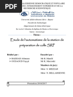 Etude de L'automatisme de La Station de Préparation de Colle SRP