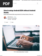 How To Setup Android SDK Without Android Studio. by Nitish Sharma ProAndroidDev