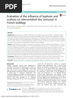 Evaluation of The Influence of Kyphosis and Scoliosis On Intervertebral Disc Extrusion in French Bulldogs