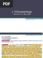 L 3:parasitology: Assist Prof. Dr. Hiba Jasim