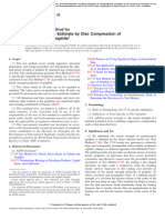 Tensile Strength Estimate by Disc Compression of Manufactured Graphite