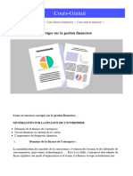 Cours Et Exercices Corriges Sur La Gestion Financiere - Cours Gestion Financière