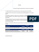 Informe Servicio de Pintado de Techos