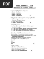 JAIIB Principles of Banking MCQ MOD B