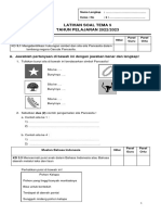 Soal Latihan PTS - Tema 5