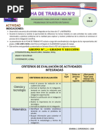 El Cuidado y Reutilización Del Agua Ficha 2