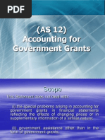 AS - 12 - Accounting For Government Grants