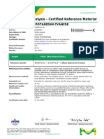 Potassium Cyanide-COA