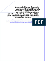 ebookfiledocument_335[Download pdf] Universal Access In Human Computer Interaction Users And Context Diversity 10Th International Conference Uahci 2016 Held As Part Of Hci International 2016 Toronto On Canada July 17 22 2016 Proceedings online ebook all chapter pdf 