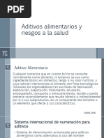 Aditivos Alimentarios y Riesgos A La Salud