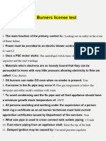 Oil Burners License Test