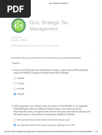 Quiz. Strategic Tax Management ROI PDF