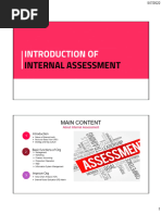 Part 3 - Internal Assessment 