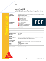 (Sika) Sika Monotop 615 Safety Data Sheet