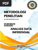 ANALISIS DATA INFERENSIAL Siti Nur Kholifah