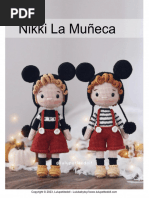 Muñeco Nikki Con Ropa de Mickey (By Lulupetitedoll)