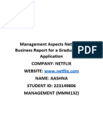 Management Aspects Netflix