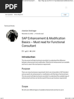 SAP Enhancement & Modification Basics - Must Read For Functional Consultant SAP Blogs