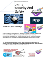 IT SKILL - UNIT 5 Cyber Security and Safety