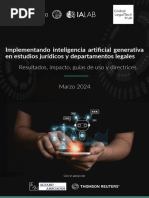 Implementando Inteligencia Artificial Genertiva en Estudios Jurídicos y Departamentos Legales