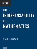 Colyvan-The Indispensability of Mathematics (2001)