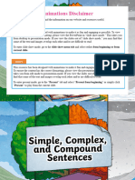 Copy of Simple, Complex, and Compound Sentences PowerPoint & Google Slides For 6th-8th Grade