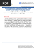 Silicon and Phosphorus Co-Doped Bipyridine-Linked Covalent Triazine Framework As A Promising Metal-Free Catalyst For Hydrogen Evolution Reaction, A Theoretical Investigation