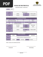Ficha de Matricula - Modulo Iii