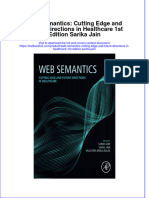 Web Semantics: Cutting Edge and Future Directions in Healthcare 1st Edition Sarika Jain