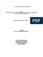 RESEÑA Políticas Educativas y El Modelo de Desarrollo