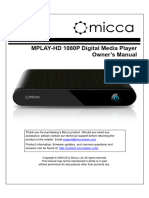 Micca Mplay HD 1055 User Manual - 2