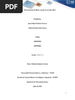 Fase 6 - Estructuración de Filtros A Partir de Circuitos RLC. Felipe Perdomo y Adrian Ortiz.