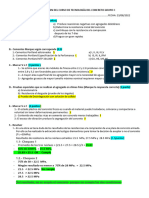 Resolucion Del Tercer Examen Del Curso de Tecnología Del Concreto Grupo C