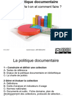 Cours en Politique Documentaire