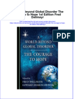 A World Beyond Global Disorder The Courage To Hope 1St Edition Fred Dallmayr Online Ebook Texxtbook Full Chapter PDF