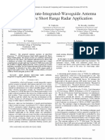 Design of Substrate-Integrated-Waveguide Antenna For Automotive Short Range Radar Application