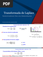 Laplace - Función de Transferencia (Ceros y Polos)