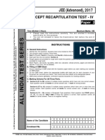 JEE Advanced CRT 4 Paper 2