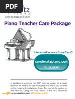 Carol Matz - Piano Teacher Care Package